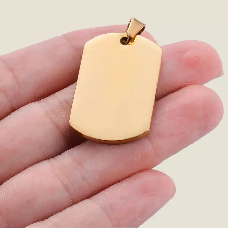 قلادة ذهبية مميزة - صورة و كتابة من اختيارك 10 G005