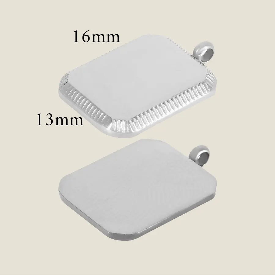 قلادة فضية مميزة من تصميمك 6 MINI003