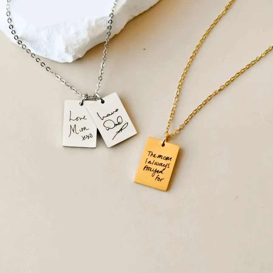 قلادة فضية مميزة من تصميمك 7 RGS003