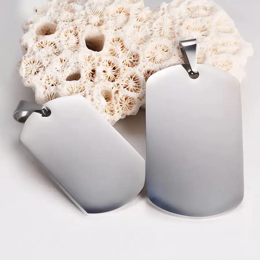 قلادة فضية مميزة - صورة و كتابة من اختيارك 6 S0002 1