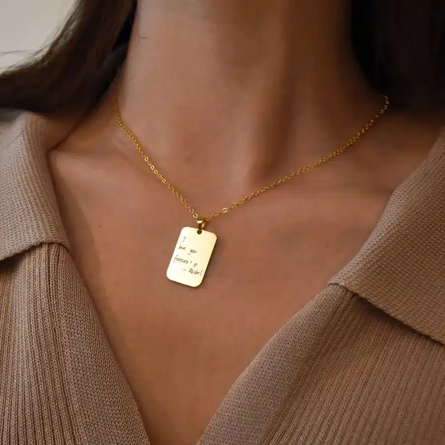 قلادة ذهبية مميزة من تصميمك 7 SG004