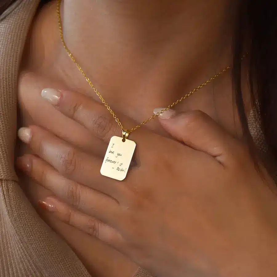 قلادة ذهبية مميزة من تصميمك 8 SG005