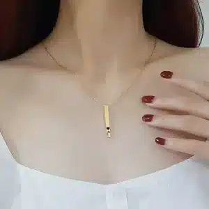 قلادة ذهبية مميزة - عبارة و شعار من اختيارك