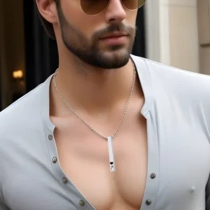 قلادة فضية مميزة - عبارة و شعار من اختيارك