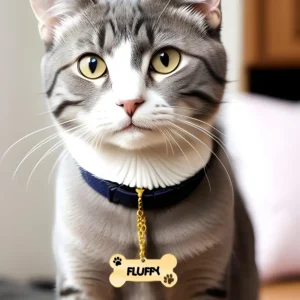 تعليقة ذهبية مميزة لحيوانك الأليف من تصميمك