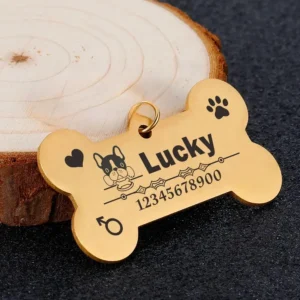 تعليقة ذهبية مميزة لحيوانك الأليف من تصميمك